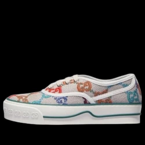 Gucci Tennis 1977 GG Embroidered Logo 'Grey Multicolor' (Women's)