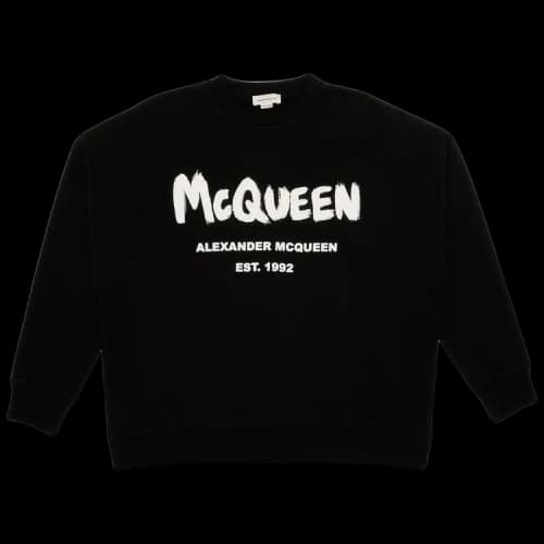 Alexander McQueen Graffiti Sweatshirt 'Black/White'