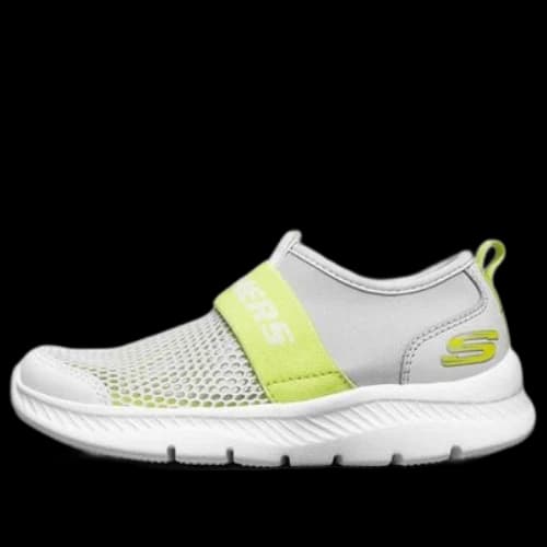(GS) Skechers Comfy Flex 2.0 'Grey Yellow'