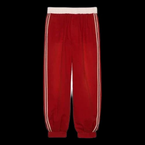 Gucci SS21 Cotton Buckle Long Pants/Trousers Red