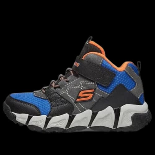 (GS) Skechers Dlites Velocitrek Shoes 'Grey Black Blue'