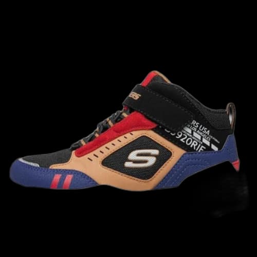 (GS) Skechers Los Angeles Sport Shoes 'Tan Black Blue'