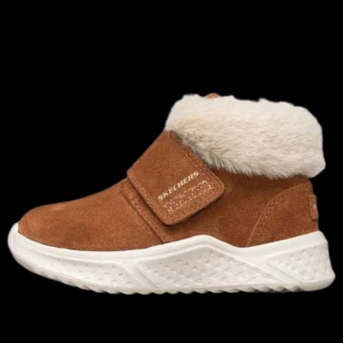 (GS) Skechers Winter Boots 'Tan White'