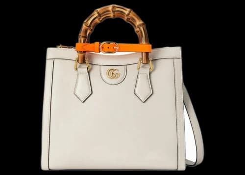 Gucci Diana Small Tote Bag White