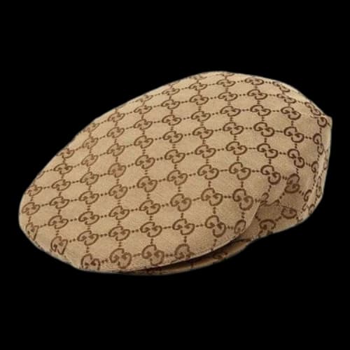 Gucci GG Cotton Drill Flat Cap 'Beige Brown'