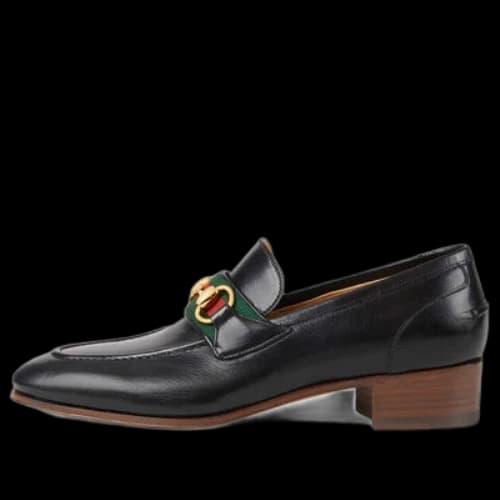 Gucci Loafer With Horsebit And Web 'Black' (Women's)