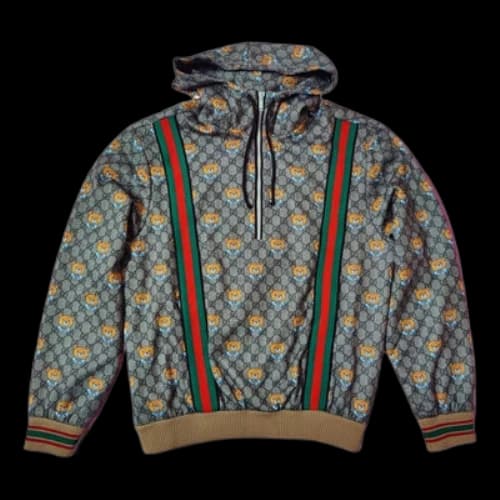 Gucci x Kai GG Half-Zip Hooded Sweatshirt 'Grey'