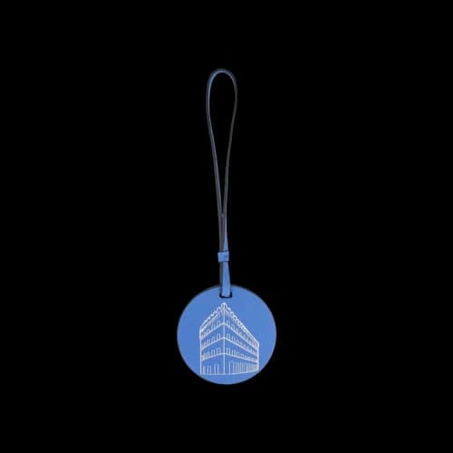 Ferragamo Embossed Palazzo Spini Feroni Leather Charm 'Blue'