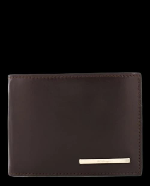 Ferragamo Crosta Bifold Wallet Brown