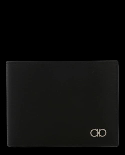 Ferragamo Revival Leather Bifold Wallet Black
