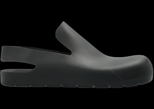 Bottega Veneta Rubber Slingback Puddle Shoe Black (Women's)