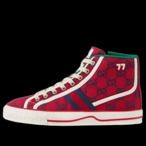 Gucci Tennis 1977 High Top Sneakers 'Red'