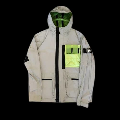 Stone Island Mussola Gommata Reflective Jacket 'Grey'