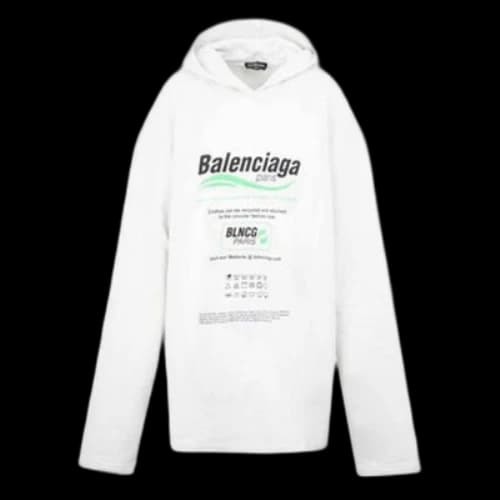 Balenciaga Dry Cleaning Boxy Hoodie 'White'