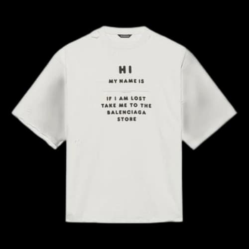 Balenciaga FW21 HI MY NAME IS WIDE FIT Tee