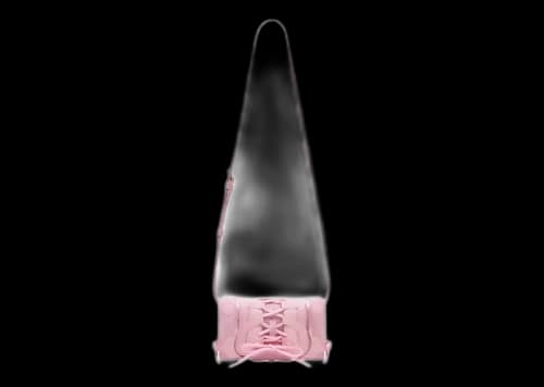 Balenciaga Women's Trainershead Phone Holder with Strap Pink