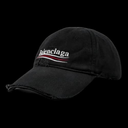 Balenciaga Political Campaign Destroyed Cap 'Black' (Women's)
