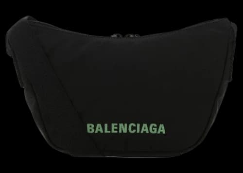 Balenciaga Wheel Sling Shoulder Bag Black
