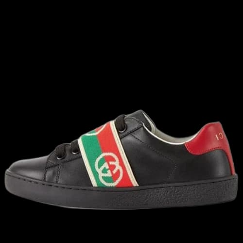(GS) Gucci Ace Sneaker With Interlocking G Web 'Black'