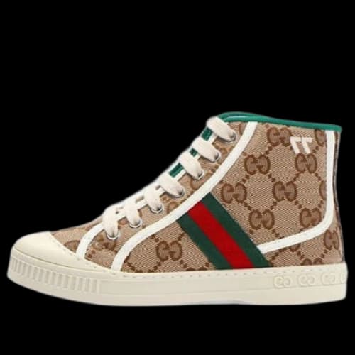 (GS) Gucci Gucci Tennis 1977 High Top Trainer 'Beige Ebony'
