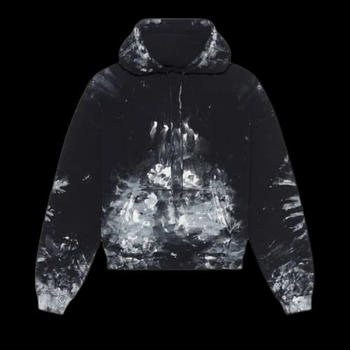 Balenciaga Painter Fitted Hoodie 'Black/White'