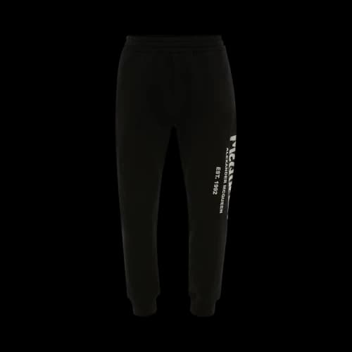 Alexander McQueen Graffiti Joggers 'Black/Ivory'