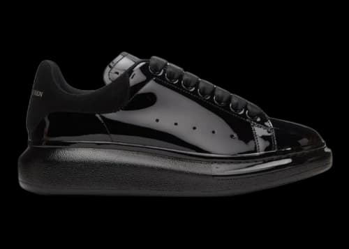 Alexander McQueen Oversized Black Patent