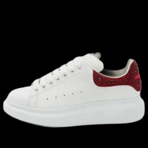 Alexander McQueen Oversized Sneaker 'White Red Crystal'