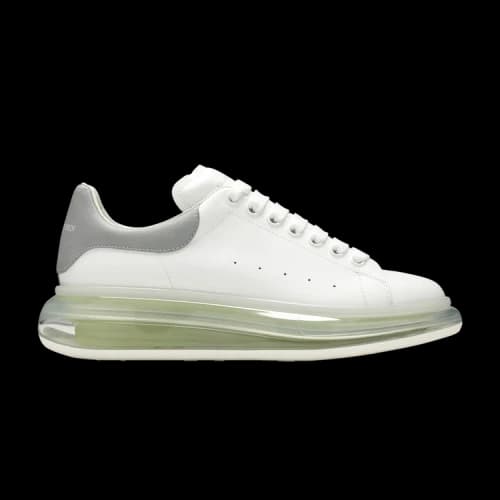 Alexander McQueen Oversized Sneaker 'Transparent Sole - White Gunmetal'