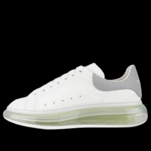 Alexander McQueen Oversized Sneaker 'Transparent Sole - White Gunmetal'
