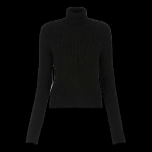 Balenciaga Ribbed Printed FREE Turtleneck Sweater 'Black'