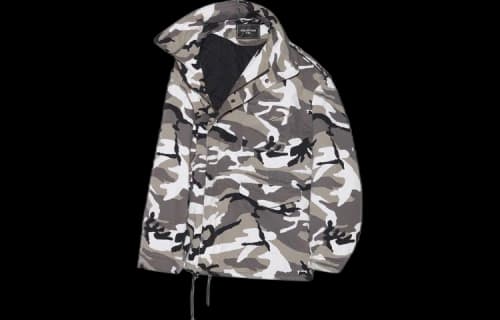 Balenciaga FW21 Off-Shoulder Jacket Gray