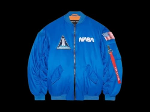 Balenciaga x NASA Bomber Jacket Royal Blue
