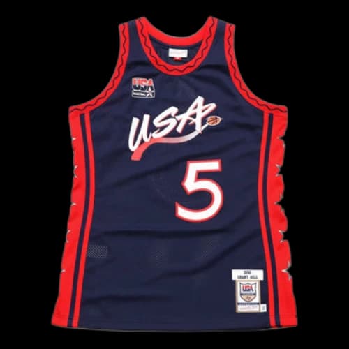 Mitchell & Ness Team USA 1996 Road Authentic Player Jersey 'Grant Hill'