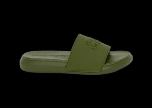 Alexander McQueen Pool Slide Forest Green