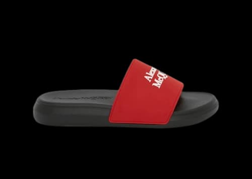 Alexander McQueen Pool Slide Lust Red White