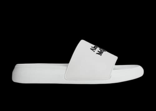 Alexander McQueen Pool Slide White Black