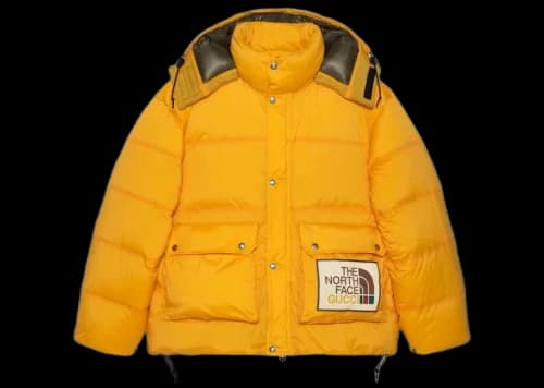 Gucci x The North Face Padded Jacket Yellow