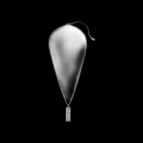 Alexander McQueen Graffiti Necklace 'Antique Silver'