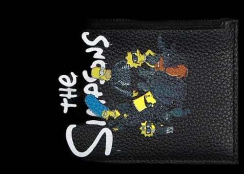 Balenciaga x The Simpsons Long Coin and Card Holder Black