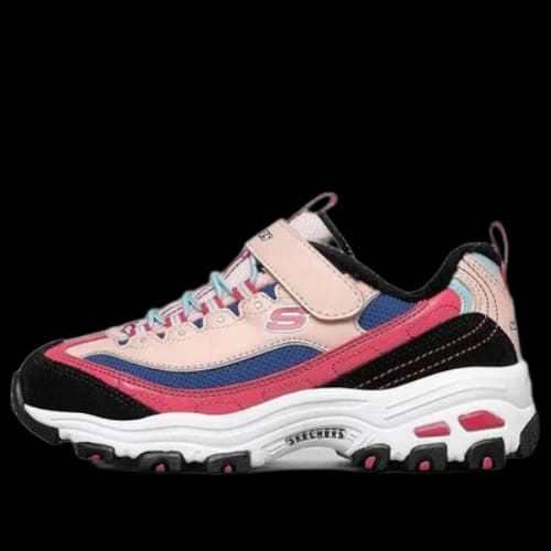 (GS) Skechers Dlites Shoes 'Pink Black'