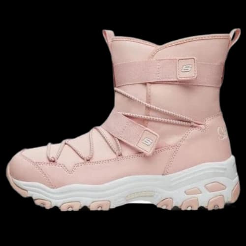 (GS) Skechers Winter Snow Boots 'Pink White'