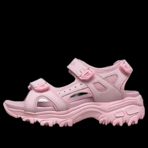 Skechers Dlites Lightweight Cozy Sports Big Boys Pink Red Sandals