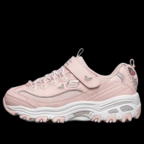 Skechers D'Lites Low-Top Running Shoes K Pink/Red