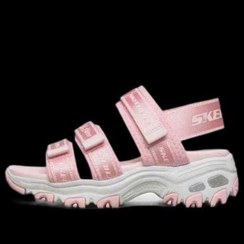 (GS) Skechers Dlites Sandals 'Pink White'