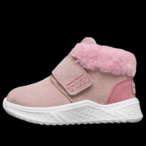 (GS) Skechers Winter Comfy Boots 'Pink White'
