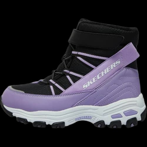 (GS) Skechers Winter Comfy Boots 'Black Purple'