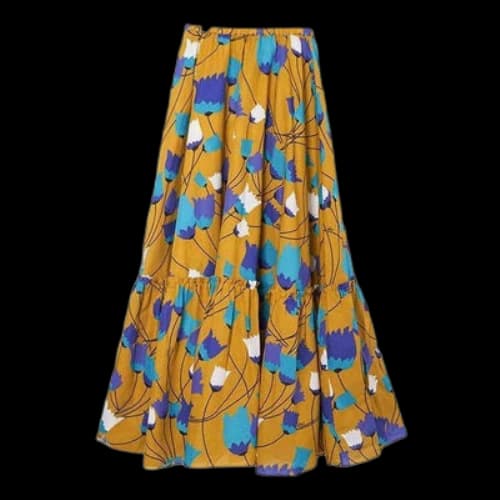 Gucci Floral Skirt 'Yellow Blue Purple' (Women's)