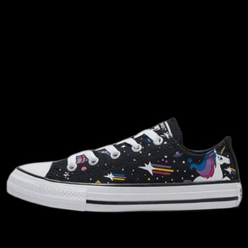 Converse Chuck Taylor All Star Rainbow Unicorn Black Sneakers 'Black'