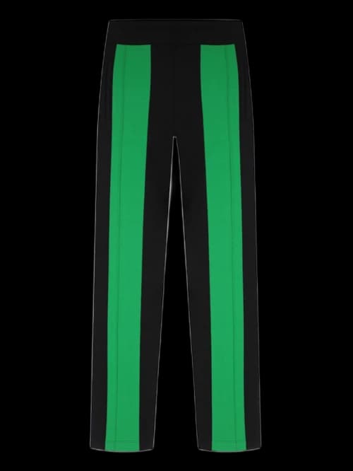 Bottega Veneta Technical Double Panel Track Trousers Black/Green